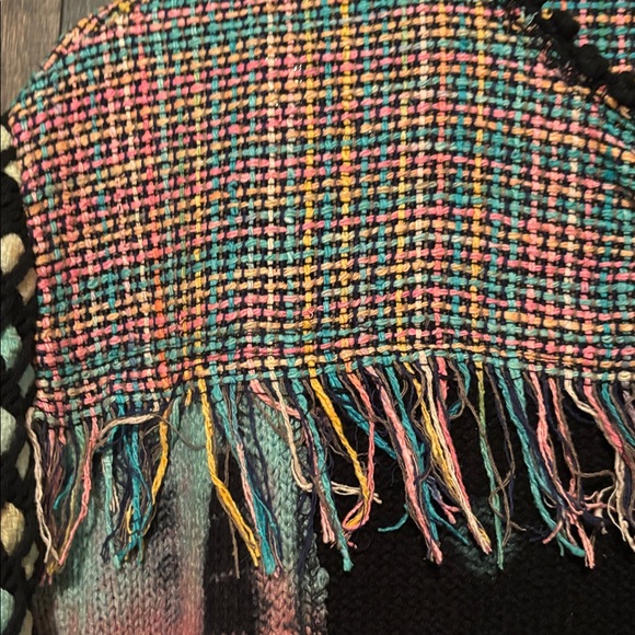 Sandy Starkman Vintage Patchwork Knit Cardigan Jacket - Picture 3 of 5